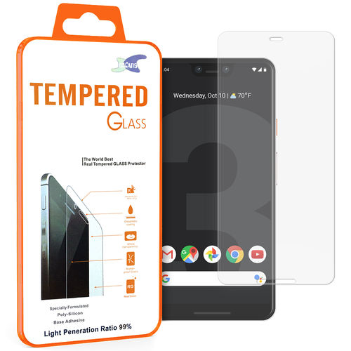 Full Coverage Tempered Glass Screen Protector for Google Pixel 3 XL - Clear